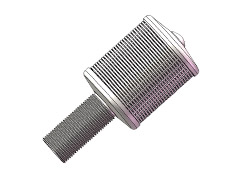 Wedge wire nozzle filter
